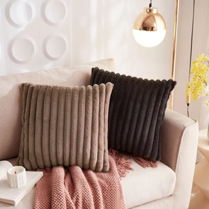 Thoải Mái Lông Cừu Sofa Đệm Gối Trường Hợp Chất Lượng Cao Dệt Sọc Vuông Gối Bìa Cho Nhà Khách Sạn Bệnh Viện - Product Image 3