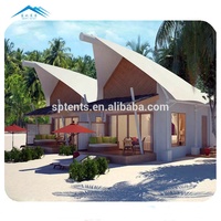 Casa prefabricada 5X7 Metros Tamaño de la habitación Tablero de silicato Tienda de playa de Isla de lujo en Maldivas