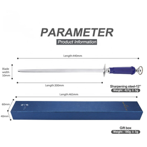 High Quality Carbon <strong>Steel</strong> Classic <strong>Steel</strong> 12 Inch <strong>Knife</strong> <strong>Sharpening</strong> Rod Professional Honing <strong>Steel</strong> <strong>for</strong> Master Chef - Product Image 2