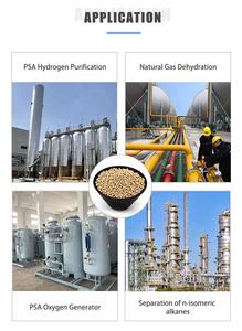 Kimyasal adsorban 4*8 mesh zeolit 5a moleküler elek boncuk gaz arıtma - Product Image 3