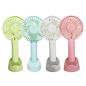 미니 USB 충전식 휴대용 선풍기, 3단 속도 조절, 야외/호텔/차량/RV 및 가정용, 배터리 구동 - Product Image 1