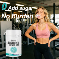 Amaz Wholesale OEM Private Label Natural Vegan Mighty Electrolyte Hydration Multivitamin Chewing Gum Supports Muscle Function