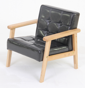 Sillón <span class=keywords><strong>Infantil</strong></span> Ecológico de Madera con Cojín de Tela PU, Sofá <span class=keywords><strong>Reclinable</strong></span> Resistente para Niños, Silla para Dormitorio o Escuela - Product Image 1