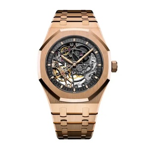 Reloj de Pulsera Automático de Lujo para Hombre, Caja de Acero Inoxidable Dorado, 42 mm, Cronógrafo, Logotipo Personalizado, Resistente al Agua, Mecánico, de Cuarzo, para Negocios - Product Image 2