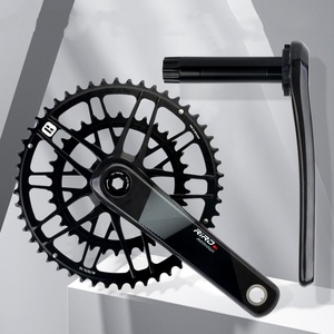 <span class=keywords><strong>Pédalier</strong></span> de <span class=keywords><strong>vélo</strong></span> de route RIRO, plateaux simple/double, fixation directe GXP, ultra-léger, avec capteur de puissance - Product Image 1