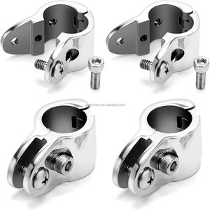 Herraje marino de acero inoxidable para toldo de barco, con riel deslizante articulado y pasador para toldo bimini - Product Image 1