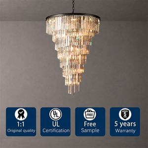 <span class=keywords><strong>Lustre</strong></span> en cristal en spirale à 9 niveaux RHOEM, <span class=keywords><strong>lustre</strong></span> en cristal K9 pour escalier, lampes de salon, décoration intérieure de luxe - Product Image 1