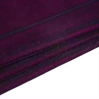 Tissu en micro-velours 100 % polyester, teint uni, tissé en soie, couleur personnalisée, prix abordable, pour robes tendance