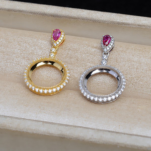 Pendentif Tournesol en Argent S925 13,7 MM, Plateau Vide pour Perle Marbrée, Composants de Bijoux DIY JG5317 - Product Image 5