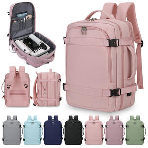 Mochila <span class=keywords><strong>de</strong></span> <span class=keywords><strong>Viaje</strong></span> Unisex Delgada con Diseño Geométrico Pastel, para Cabina <span class=keywords><strong>de</strong></span> Avión, para Portátil, <span class=keywords><strong>de</strong></span> Poliéster PU, <span class=keywords><strong>40x20x25</strong></span> cm - Product Image 2