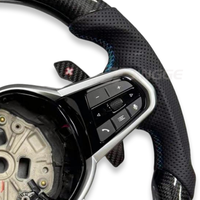 Volant de voiture en fibre de carbone personnalisé LCI Retrofit compatible avec BMW Série 1 2 3 4 Z F40 F44 G20 G21 G22 G28 G29 G80 M3 G80 M M2 M3