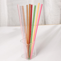 Pailles en forme de cœur réutilisables en plastique PP, PETG, TRITAN avec plusieurs matériaux au choix