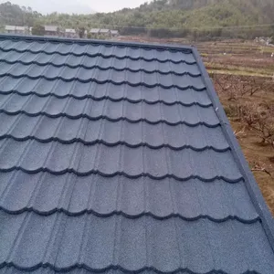 Modern Bond Milano 0.28mm-0.5mm Galvalume Steel Coated Color Stone Metal Tiles Roofing