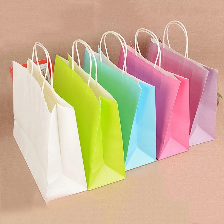 Manufacture Custom Large Luxury Paper Bag Clothing Retail Shopping Paper Bag Packaging White Kraft Paper Bag for Clothes Package