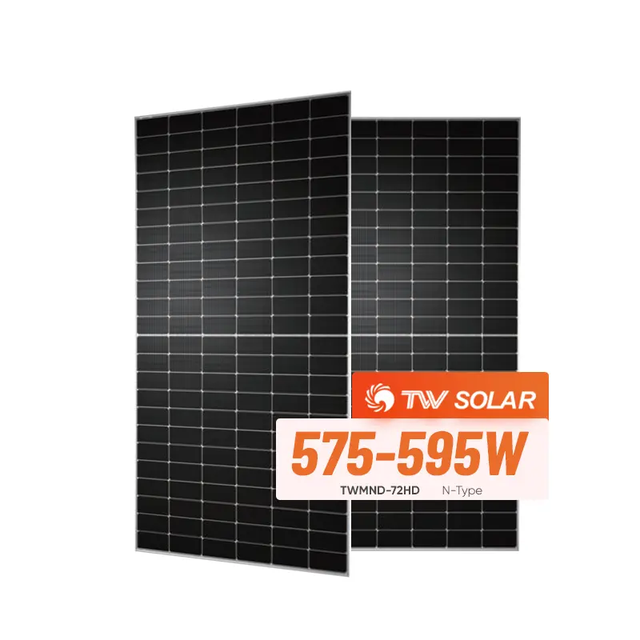 TW Solar PV Module TWMND 72HD 575-595W 585w 580w N-type Bifacial Monocrystalline Solar Panel Tongwei Photovoltaic Panel