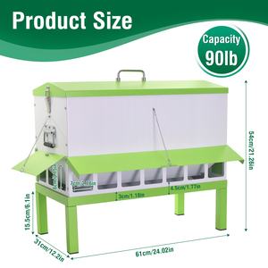 Équipement agricole Mangeoire à poulets Mangeoire automatique pour volailles Poulet <span class=keywords><strong>Canard</strong></span> Oie Mangeoire à poulets Mangeoire à aliments pour volailles - Product Image 2