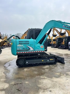 Miniexcavadora usada KOBELCO SK75 de alta calidad, precio bajo certificado CE, maquinaria japonesa con motor, engranaje de motor, bomba hidráulica - Product Image 4