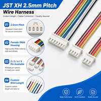 Kabel Rakitan Konektor JST XH 2.5mm Pitch Kustom 2 3 4 Pin Female Wire Harness PA66 untuk PCB LED
