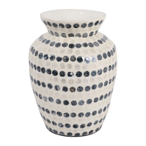 Vaso Decorativo Alto con Motivo a Pois Contemporaneo per Soggiorno e Ufficio - Product Image 4
