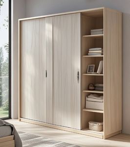 Meuble de salle de bain blanc sur mesure avec porte coulissante - Product Image 6