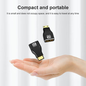 <span class=keywords><strong>Mini</strong></span> per <span class=keywords><strong>HDMI</strong></span> adattatore maschio per <span class=keywords><strong>HDMI</strong></span> 2.1 femmina A217 4K 120Hz estensione di trasferimento aggiornato HD per la macchina fotografica portatile HDTV - Product Image 2