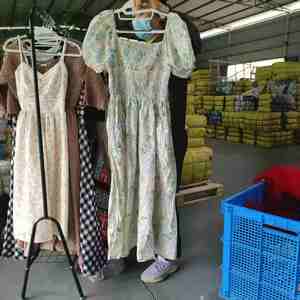 <span class=keywords><strong>Vestidos</strong></span> de Segunda Mano Grado AA WS31 para Mujer, Vestido Largo de Verano Usado para Mujer, Ropa Usada al por Mayor con Vestido de Algodón y Chifón - Product Image 5