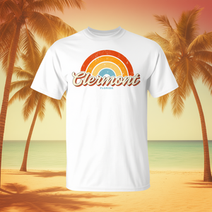 Camiseta Clermont Florida Vintage Rainbow Retro de los años 70 - Product Image 3