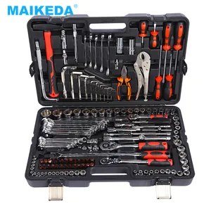 150 Piece 1/2,3/8,1/4 Inch Ratchet Handle Wrench Socket Kit Auto Garage Tool Sets With Mechanical Tools