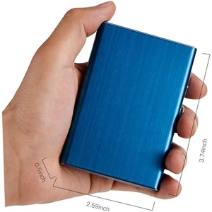 <span class=keywords><strong>Porte</strong></span>-cartes en métal dur en alliage d'aluminium de haute qualité pour hommes - Product Image 3
