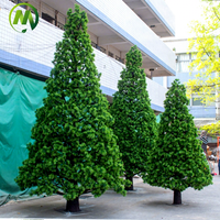 Arbre artificiel en plastique et fibre de verre, design d'usine, faux cèdre personnalisé pour décoration extérieure, arbres de Noël simulés