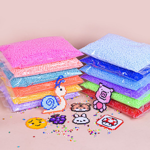 Jouets en plastique pour enfants, perles <span class=keywords><strong>Hama</strong></span> Perler, fusion à repasser, en vrac, couleurs mélangées, 192 couleurs - Product Image 1