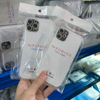 Coque de téléphone transparente ultra fine pour iPhone 11 12 13 14 15 16 Pro X XR XS Max Mini 7 8 Plus SE Silicone souple couverture arrière transparente