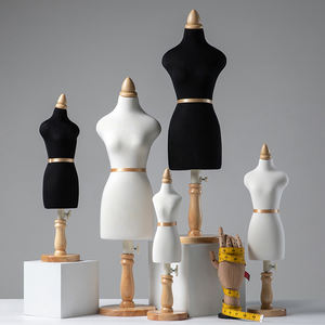 Venta al por mayor modista ajustable 1/2 1/3 1/4 maniquí femenino de medio cuerpo mini MANIQUÍ PARA modista de sastre - Product Image 2