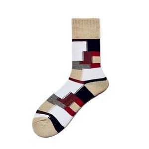 Kaus kaki kru katun gaya kasual pria grosir Logo kustom desain antikotor musim semi hadiah kemasan dasar penempatan untuk dewasa - Product Image 4