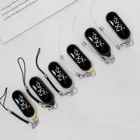 Jam Tangan Mini Lanyard, Jam Gantungan Kunci Kecil Portabel, Timer Ujian Sederhana Tahan Air untuk Siswa, Aksesori Perjalanan Esensial, Hadiah