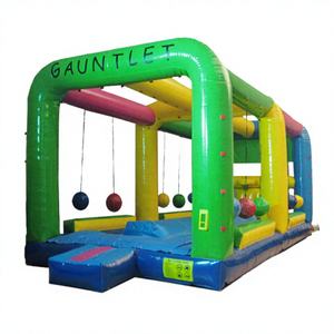 Jeu interactif gonflable d'extérieur avec canon à billes en PVC, défi Boulder Dash, jeu de rebondissement - Product Image 1