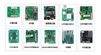 Carte d'interface réseau pour caméra IP 36 broches RJ45 RS485 RS232 CVBS Audio Alarme DC12V Carte SD pour intégration de module de sécurité CCTV PoE
