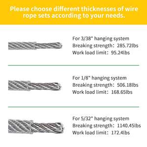 7x7 3/8 '304 fune di acciaio inossidabile per la trazione - Product Image 3