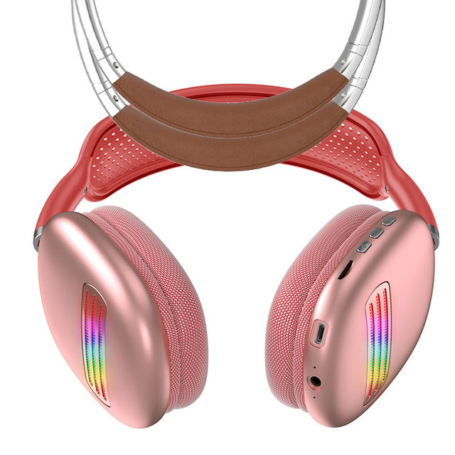 SD Card Music OEM Logo Free Air Bluetooth Headphones Over Ear HiFi Stereo Foldable Wireless Headset Deep Bass Max Buds
