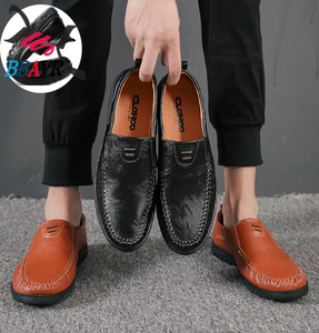 Botas Casuales de Piel para Hombre, Transpirables, Negras y Marrones, Zapatos Planos con Suela Suave, Cierre Deslizante, Forro de Algodón para Primavera, Otoño e Invierno - Product Image 6