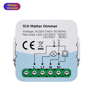 LEDEAST MT-<strong>Dimmer</strong>-S01 Works <strong>with</strong> Alexa Google Home DIY Smart Controller WiFi Matter Smart <strong>Dimmer</strong> <strong>Module</strong> - Product Image 1