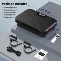 Plateforme vibrante 3D pour exercices, 99 niveaux, 330 LBS, écran tactile LED - Entraînement du corps entier pour la perte de poids, utilisation à domicile