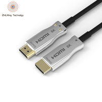 Câble HDMI 4K mâle à mâle Câble à fibre optique HDMI 2.0 1M 2M 3M 5M 10M 15M 20M 30M 50M 100M Câble HDMI à fibre vidéo HD