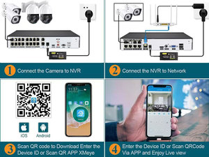 Xmye 4K 4K 16ch Pe Nvr <span class=keywords><strong>8</strong></span> चैनल वीडियो रिकॉर्डर के लिए <span class=keywords><strong>8</strong></span> चैनल वीडियो रिकॉर्डर 4K वीडियो रिकॉर्डर - Product Image 4