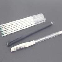 Stylo gel blanc raisin en caoutchouc souple