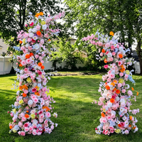 Arche de fleurs en forme de corne pour mariage, vente en gros, pour décoration d'événements et de mariages
