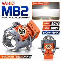 Projecteur Laser Bi-LED en Gros 50W 80W 6000K Faisceau Haut et Bas 12V Phare de Voiture LED pour Rétrofit Automobile