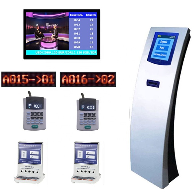 Bank/Hospital Smart Digital Queuing System Token Number Ticket Dispenser QMS Queue Management System