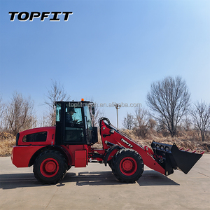 รถตักล้อยางหน้าขนาดเล็ก TOPFIT H580 เครื่องยนต์ดีเซล Yunnei 76 กิโลวัตต์ บุ้งกี๋ขนาด 1.3 เมตร สีแดง รับประกัน 1 ปี มอเตอร์ปั๊มเกียร์แบริ่งคุณภาพสูง - Product Image 3