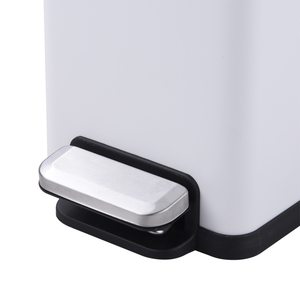 15L White Color <strong>Trash</strong> Can with <strong>Soft</strong> <strong>Closing</strong> Lid Slim <strong>Garbage</strong> <strong>Bin</strong> with Back Hidden Handle Slim WBS151L15 - Product Image 3